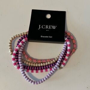 J CREW beaded 5 bracelet set
